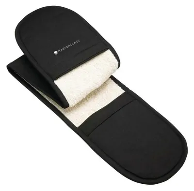Produktbild von MasterClass Deluxe - Double Oven Mitts, Baumwolle, Schwarz