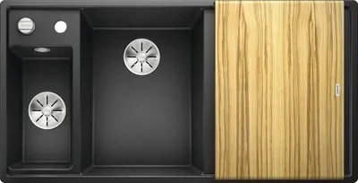 Produktbild von Spüle Blanco AXIA III 6 S 1000 x 510 mm anthrazit ohne Multifunktionsschale 524643 1 Spülbecken Mit Tropffläche Becken l