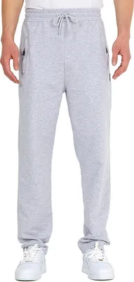 Obrázek produktu pro COMEOR joggingové kalhoty pánské bavlněné tréninkové kalhoty - s kapsami na zip sportovní kalhoty joggingové kalhoty pánské joggers | chlapecké kalhoty pro volný čas (světle šedá, M)