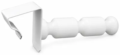 2 Fensterhaken mit Abstandshalter, Weiß, für Rahmen 12-20 mm
