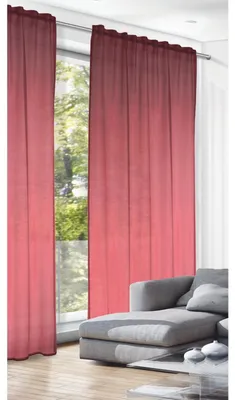 Produktbild von Fertigschal verdeckte Schlaufen „Maxi“ - Größe (HxB): 280x135cm Farbe: Rot