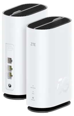 Produktbild von ZTE G5C, Wi-Fi 6 (802.11ax), Dual-Band (2,4 GHz/5 GHz), Ethernet/LAN, 5G, Weiß, Tabletop-Router