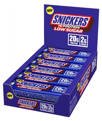 Produktbild von Snickers High Protein Low Sugar Bar (12x45g) Milk Chocolate - Riegel - Protein-Riegel