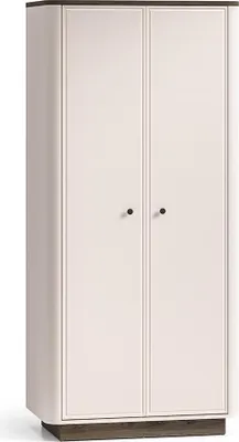 Produktbild von Schlafzimmer Kleiderschrank in Beige mit Eiche, moderner Stil, 2 Türen - VEJANO-131