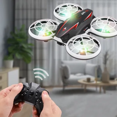 Productafbeelding van JJR/C XXD183 Afstandsbediening Quadcopter met inductieve obstakelvermijding, verlichting en mini-drone (zwart)