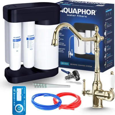 Produktbild von Wasserfilter RO Morion mit 3-Wege Küchenarmatur Chrom