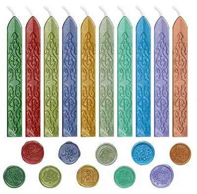 Productafbeelding van Zegelwas Sticks voor Enveloppen en Kaarten - 10 Stuks