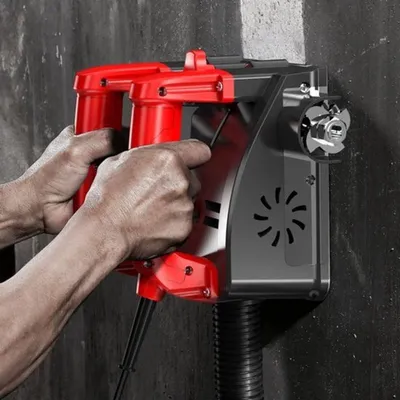 Imagen del producto de Cepillo eléctrico de pared de 1200 W - Ancho de cepillado de 16 cm - Ajustable de 1 a 4 mm - Rascador para reformas