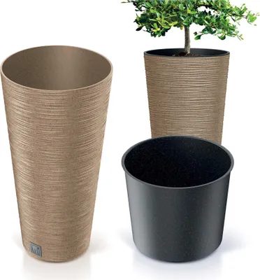 Obrázok produktu pre Kvetináč FURU SLIM ECO WOOD 30cm naturo