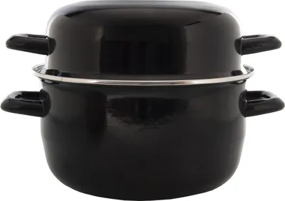 Immagine prodotto di Padella per cozze 24 cm smalto nero (1050264)
