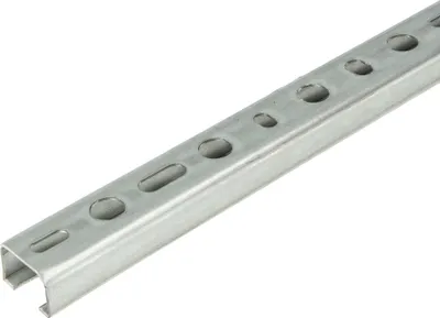 Produktbild von tecuro Montageschiene Typ 27/18 x 1000 mm x 1,50 mm, Stahl galvanisch verzinkt C/U-Profil