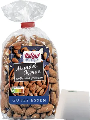 Produktbild von Hofgut Mandelkerne g+g (200g Beutel) + usy Block