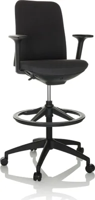 Produktbild von hjh OFFICE Counterstuhl NESTORA WORK Arbeitsstuhl mit Armlehnen Stoff