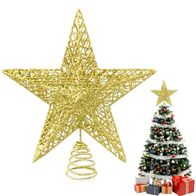 Goldener Pentagramm-Teller 25 cm, Metall, traditionell