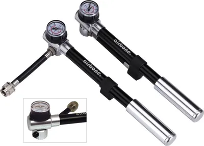 Produktbild von airbone ZT-801 BK Federgabel Dämpferpumpe Pumpe Shock Pump 205 mm, 300 psi / 20 bar, schwarz/silber
