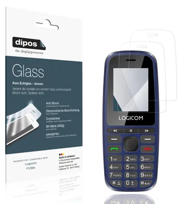 Immagine prodotto di 2x Pellicola Protettiva per Logicom P199e Protezione Vetro Flessibile 9H dipos