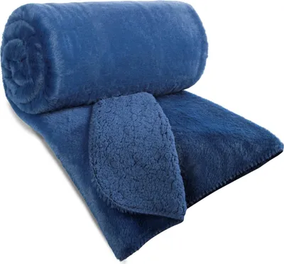 Produktbild von EUROFIRANY | Bettüberwurf - Tagesdecke - 170 x 210 cm - blaue Sofaüberwurf