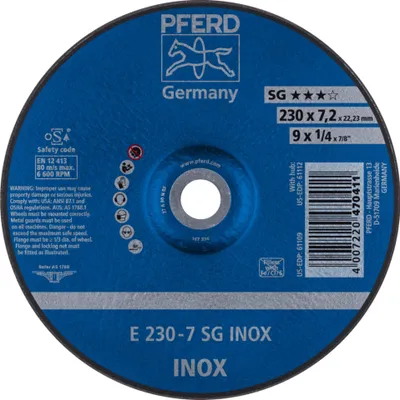 Produktbild von PFERD Grinding wheels SG INOX, 10 Stück(e)