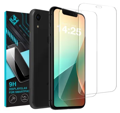 Produktbild von 2x 9H Schutzglas Displayschutzfolie für Apple iPhone XR Displayglas Displayschutz Glas Panzerfolie Schutzglasfolie
