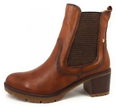 Image de Bottines Pikolinos Llanes W7H pour femmes, fermeture éclair, couleur marron, style décontracté