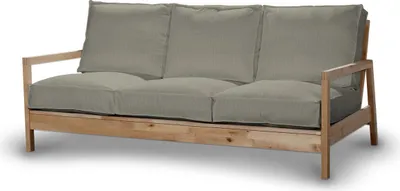 Produktbild von Dekoria Bezug für Lillberg 3-Sitzer Sofa, beige- grau, Sofahusse, Lillberg 3-Sitzer