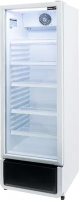 Zdjęcie produktu dla Witryna chłodnicza przeszklona z oświetleniem LED 1-drzwiowa Mega-M DIEGO i54 White 54x57x171cm 280L