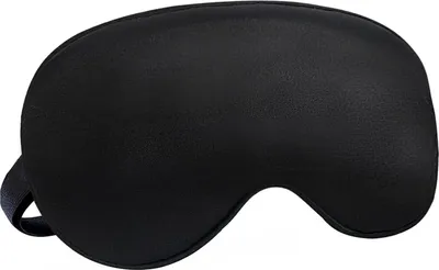 Produktbild von Schlafmaske – Verstellbare Seide, Ultraweich, 1 Stück, Schwarz