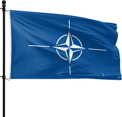 Produktbild von Flagge NATO, 90 x 150 cm, Polyester, für die Fahnenstange