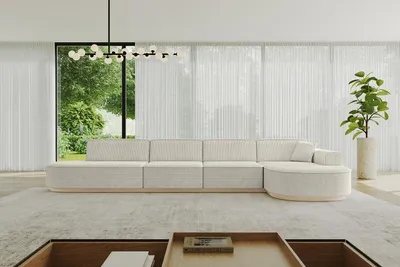 Produktbild von ALTDECOR Ecksofa in L-Form MARI-L3-v1 - 413x171x83 cm Cremeweiß - Corner Sofa Bett Eckcouch Couch Wohnlandschaft Cauchsofa
