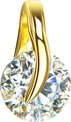 Produktbild von Anhänger 333 Gold 8 Karat mit Zirkonia-Stein in edlem Design