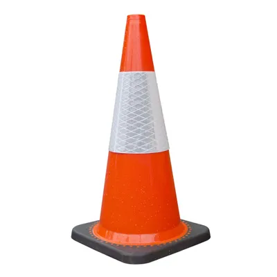 Obrázok produktu pre Dopravný kužeľ Wiltec vysoký 45 cm, bezpečnostný kužeľ, reflexný pylón, výstražný kužeľ z robustného PVC a gumy na stavenisko