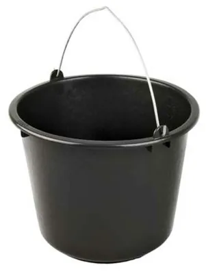 Produktbild von Haushaltseimer mit Henkel - schwarz - 12 l - Putzen - Autowaschen