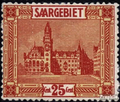 Produktbild von Briefmarken Saarland 1922 Mi 89 mit Falz Landschaftsbilder (III)