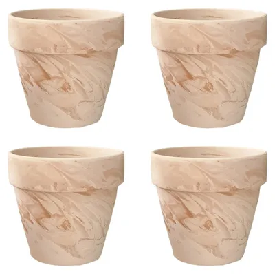 Immagine prodotto di Omgoods - Set di 6 vasi in terracotta con fori di drenaggio per piante