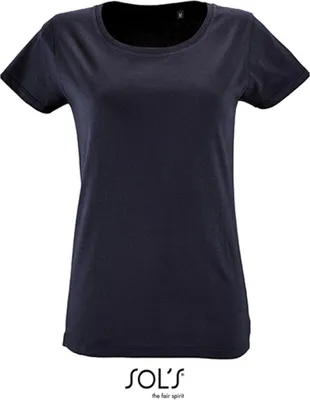 Produktbild von SOLs 02077 | Damen Short Sleeved T-Shirt Milo - Farbe: French Navy - Größe: M