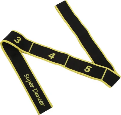 Produktbild von Erwachsenes lateinamerikanisches Tanztraining, elastisches Band, Yoga, Dehnungswiderstand für das Training, Fitness, Fitnessstudio, Gelb