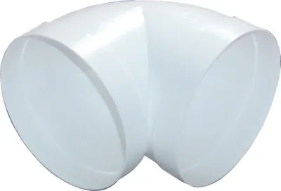 Produktbild von Rundrohrbogen 90° Ø 125 mm, 90 Grad Bogen, Rundrohr mit Muffen