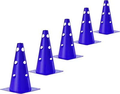 Productafbeelding van Markeerkegels, zacht, 30 cm, 5 stuks, voor agilitytraining