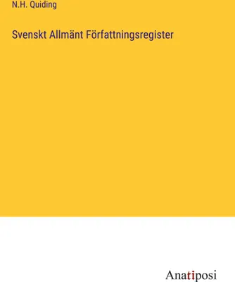 Produktbild von Svenskt Allmänt Författningsregister