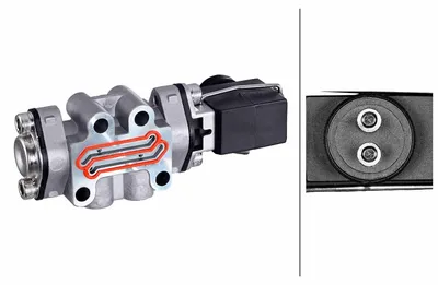 Productafbeelding van HELLA magnetische ventielschakelaar, cilinder 6NW 358 189-071, voor SCANIA 3-serie