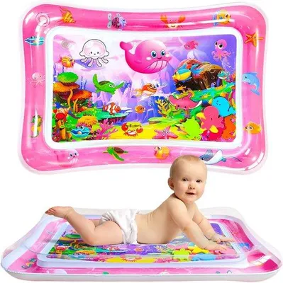 Immagine prodotto di Giocattoli per neonati - Tappeto acquatico - Giochi d'acqua per bambini - Tappeto acquatico per bambini - Giochi d'acqua per neonati