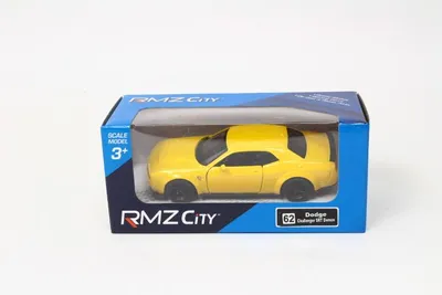 Image de Modèle réduit 1:32, RMZ Dodge Challenger SRT, jaune