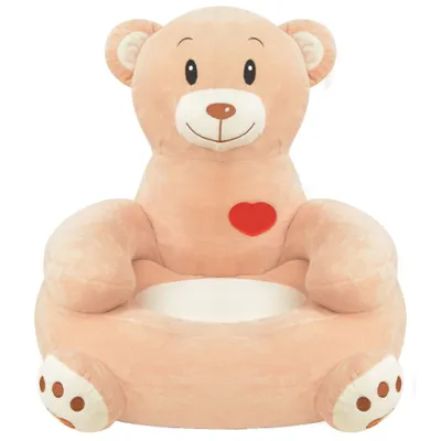 Produktbild von vidaXL Plüsch-Kindersessel Bär Braun
