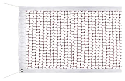 Produktbild von Badmintonnetz aus Nylon für Indoor- und Outdoor-Nutzung 610 x 76 cm Rot (ohne Gestell)