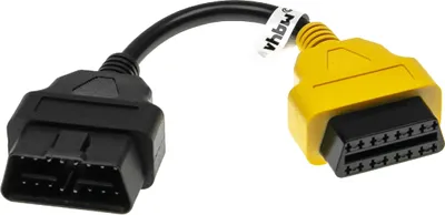 Produktbild von vhbw OBD Adapter 16Pin-OBD1 auf OBD2 kompatibel mit Alfa Romeo Giulietta, MiTo - 20 cm