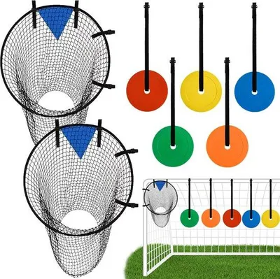 Produktbild von 8 Stück Fußballtornetz, zur Verbesserung der Schussgenauigkeit