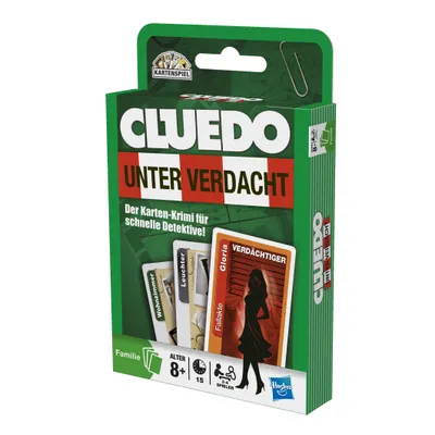 Produktbild von Hasbro Gaming Cluedo Kartenspiel Unter Verdacht 2 - 5 Spieler, ab 8 Jahren (27471100)