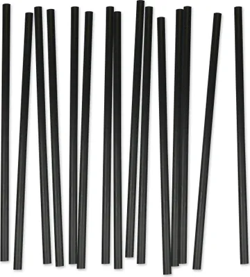 Produktbild von nature Trinkhalme schwarz, 250 x 8 mm, 3000 Stück (1 Karton)