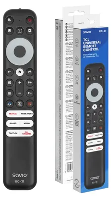 Obrázok produktu pre Savio RC-31, RF Wireless, Tlačidlá, Čierna
