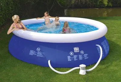 Produktbild von Schwimmbecken Happy People Quick Up Pool Set mit Filterpumpe Ø360x76cm